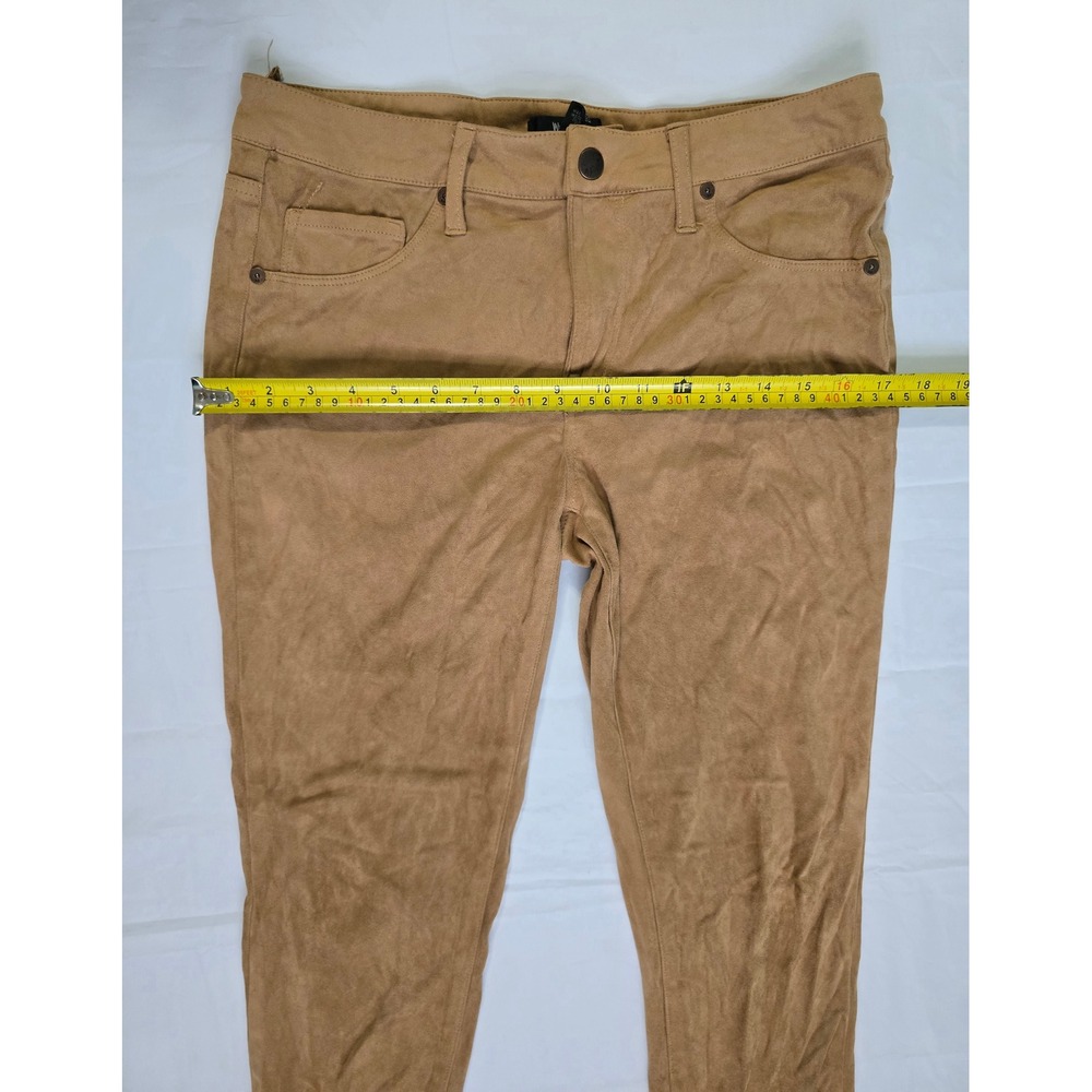 Mossimo Denim Faux Suede Skinny Pants Camel Tan Super Stretch Size 10/30 - Picture 8 of 16
